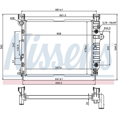 Nissens RADIATOR 69451